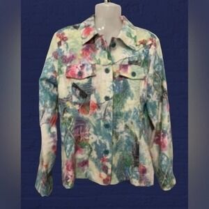 Joni B Floral long sleeve jacket